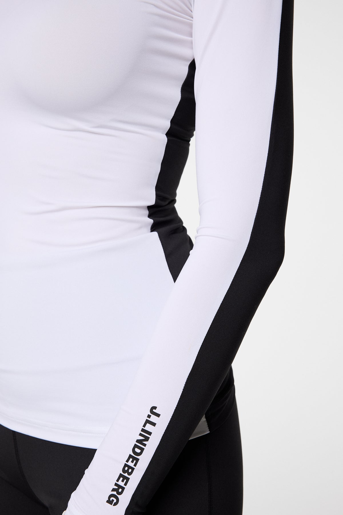 Hallie Compression Top in White by J.Lindeberg