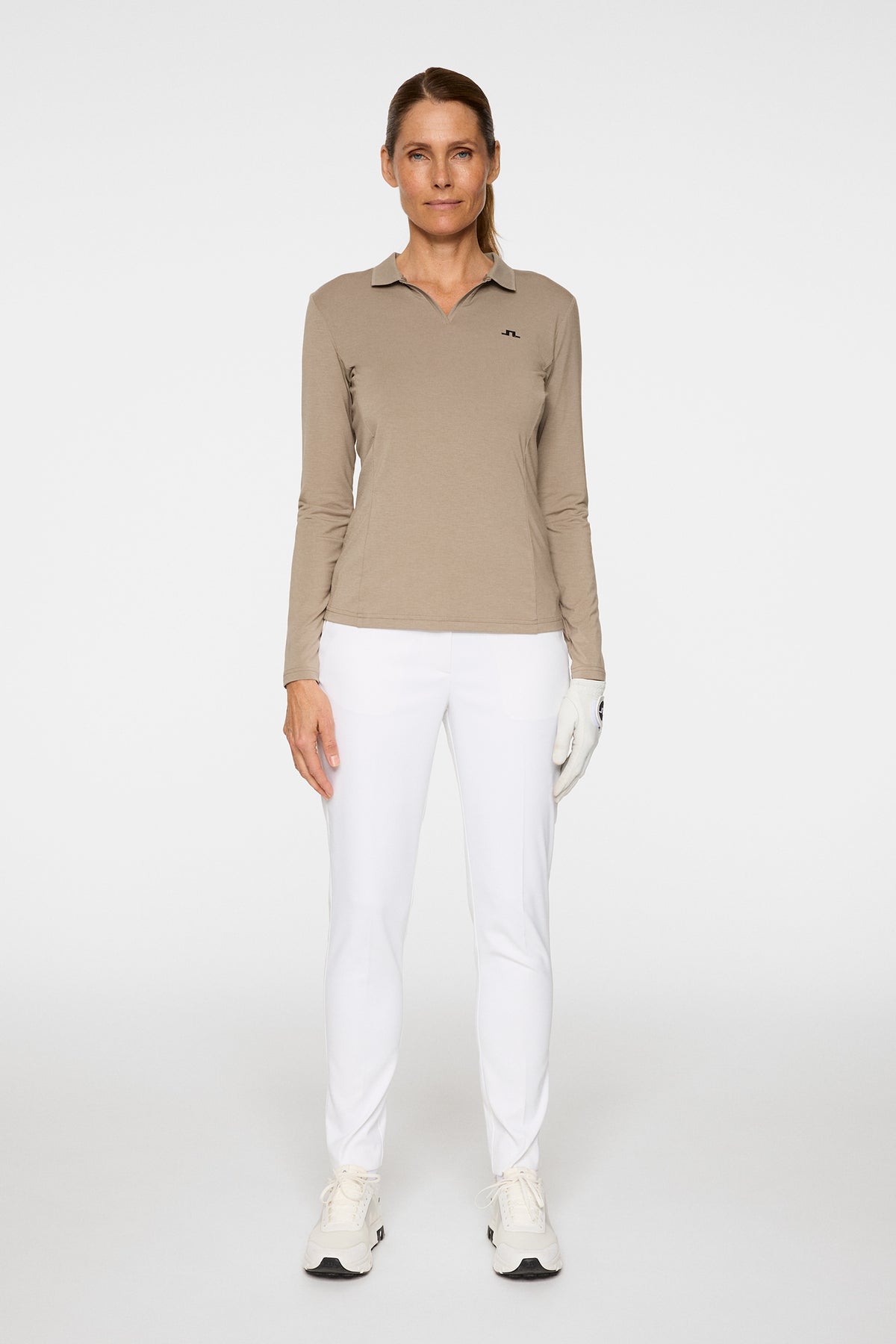 Falah Long Sleeve Polo in Brindle by J.Lindeberg