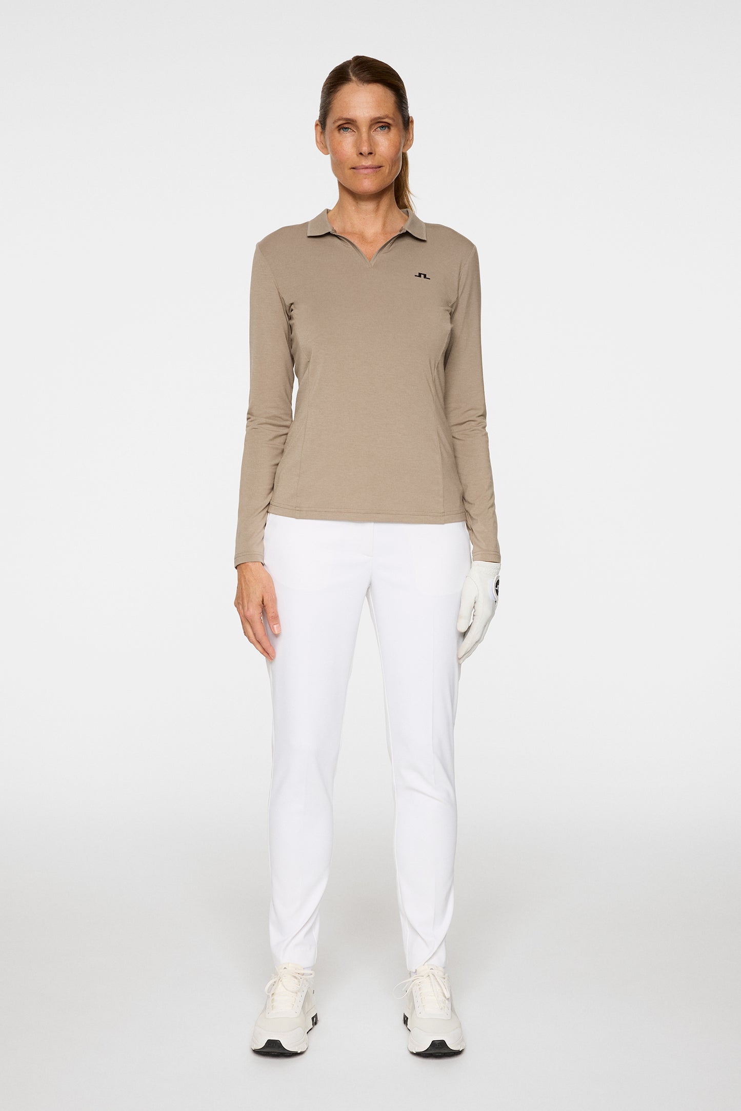 Falah Long Sleeve Polo in Brindle by J.Lindeberg