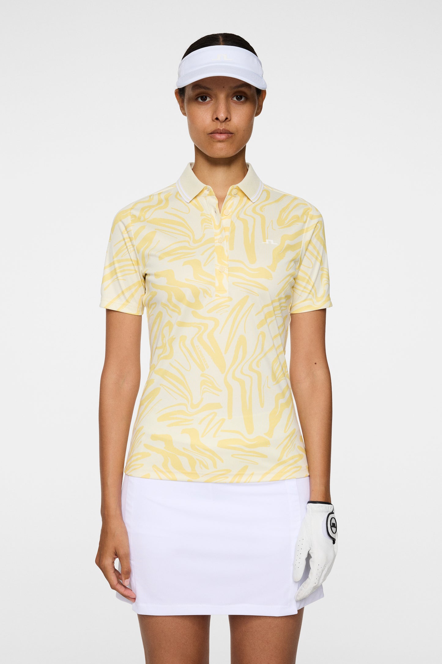 Georgia Print Polo in Scribble Sunshine by J.Lindeberg