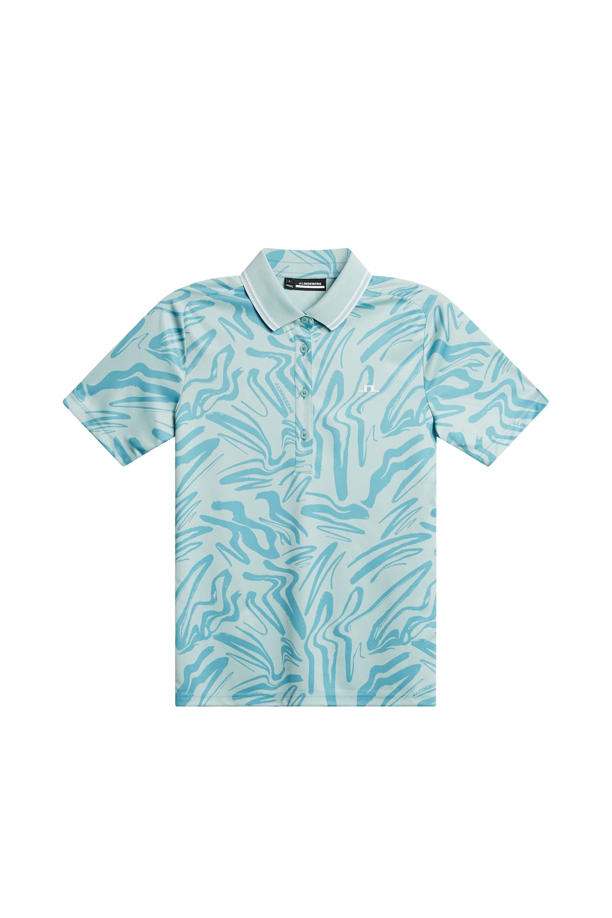 Georgia Print Polo in Scribble Stillwater by J.Lindeberg