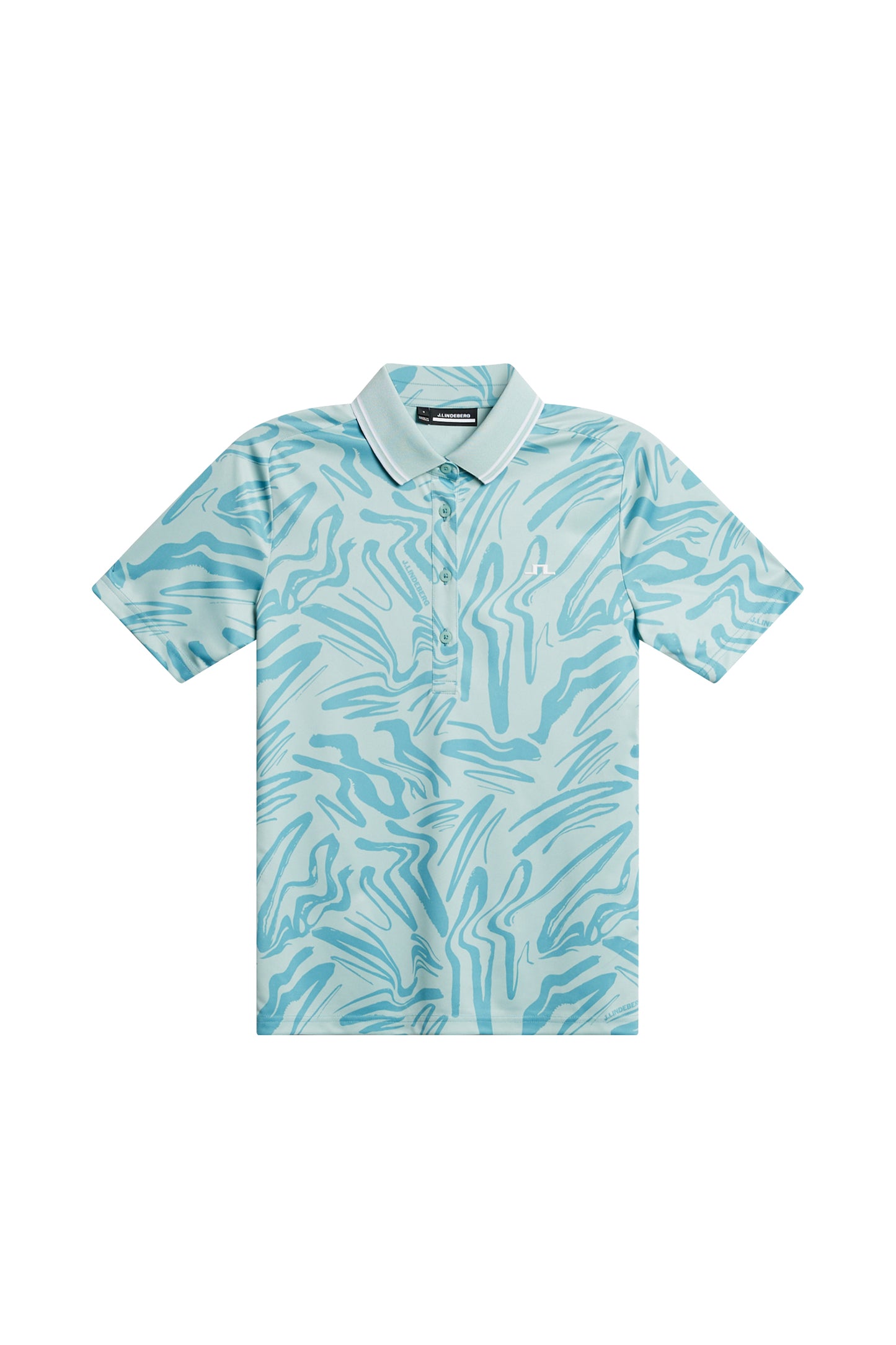 Georgia Print Polo in Scribble Stillwater by J.Lindeberg