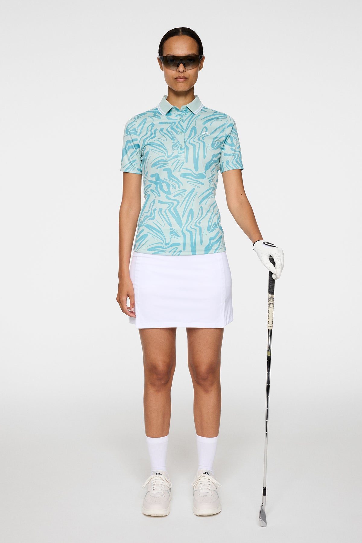 Georgia Print Polo in Scribble Stillwater by J.Lindeberg