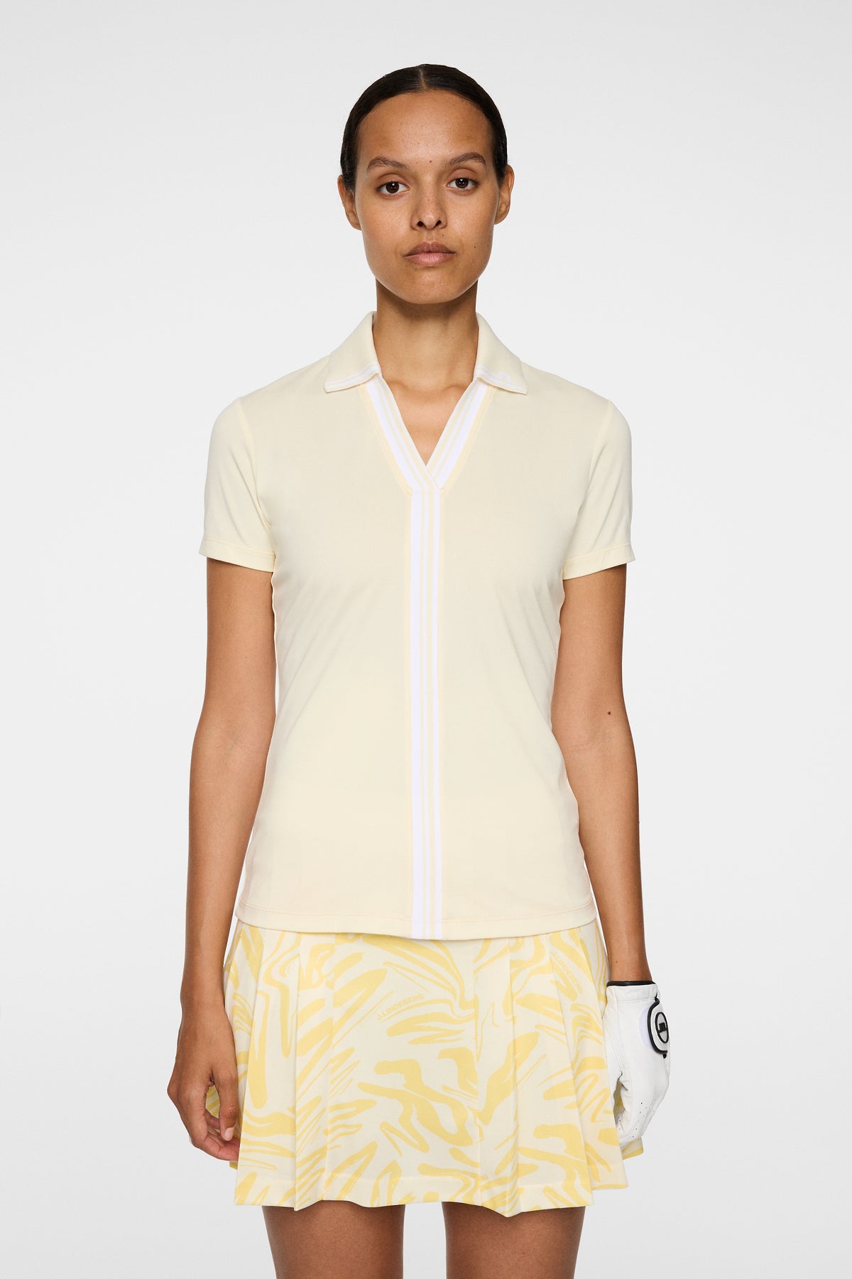 Evia Polo in Lemon Icing by J.Lindeberg