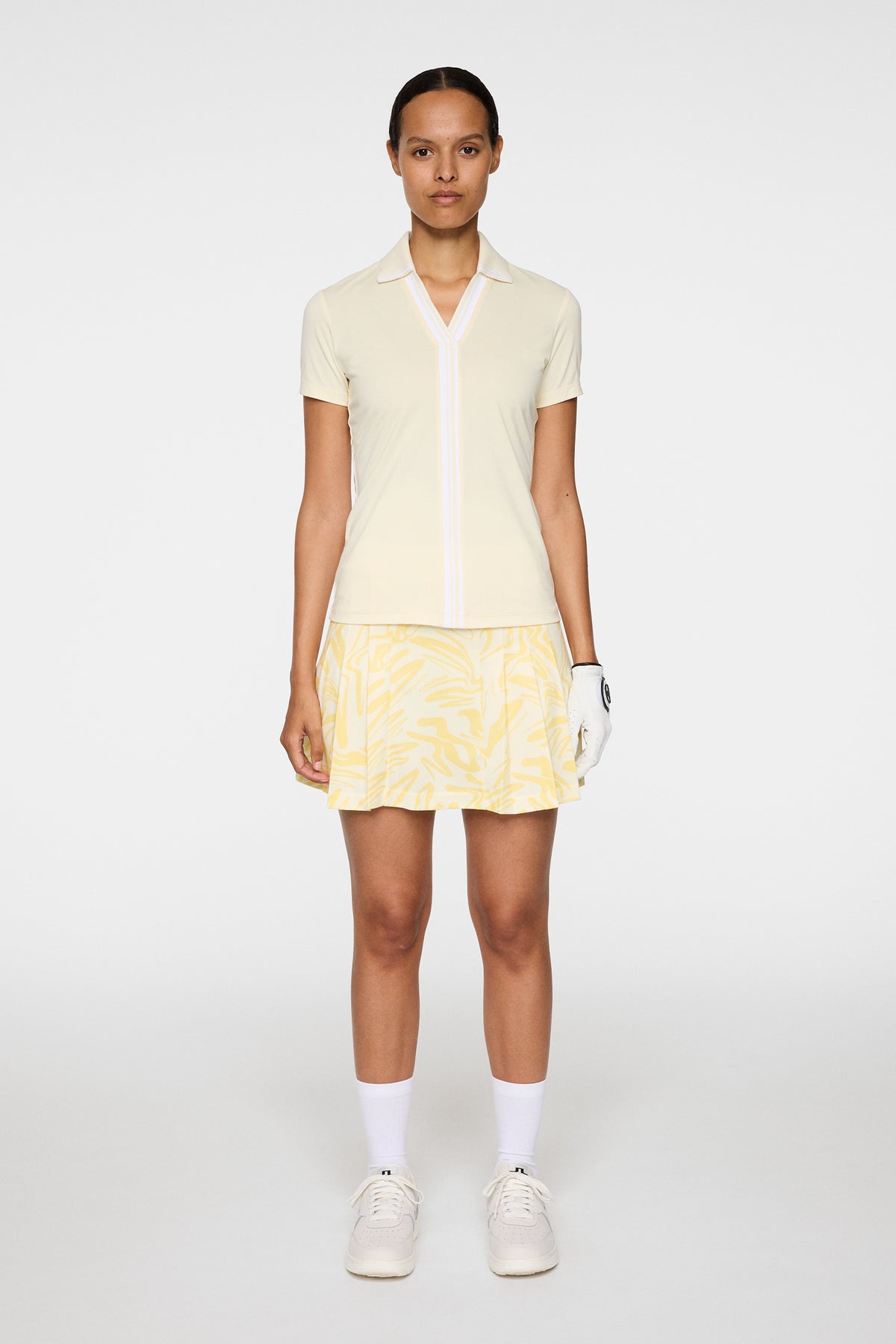 Evia Polo in Lemon Icing by J.Lindeberg