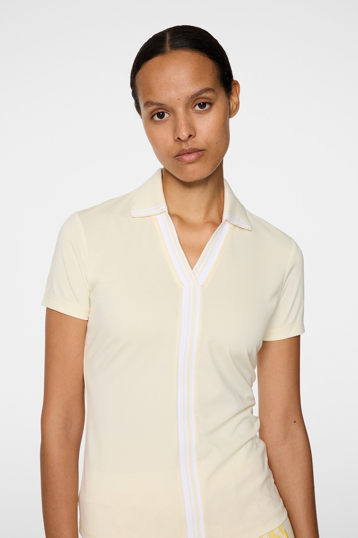 Evia Polo in Lemon Icing by J.Lindeberg
