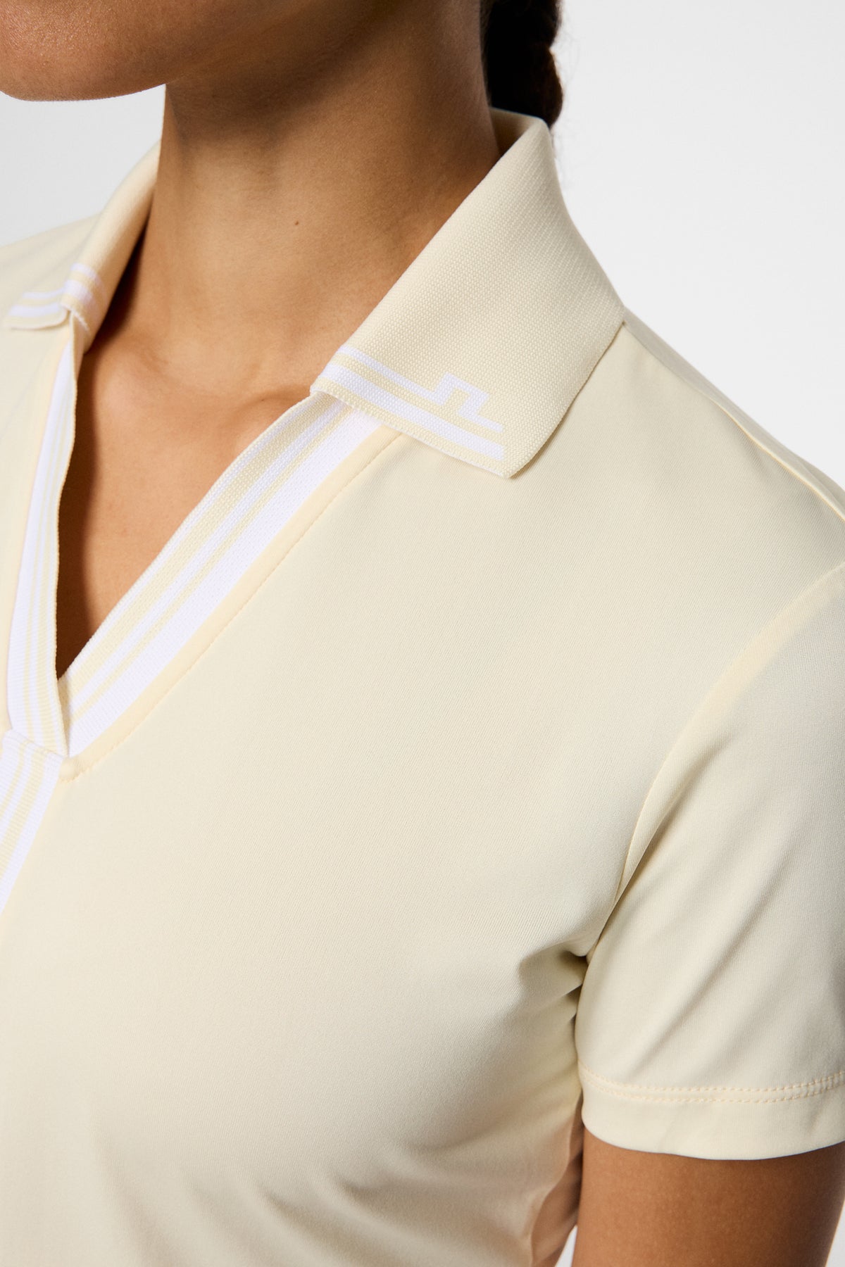 Evia Polo in Lemon Icing by J.Lindeberg