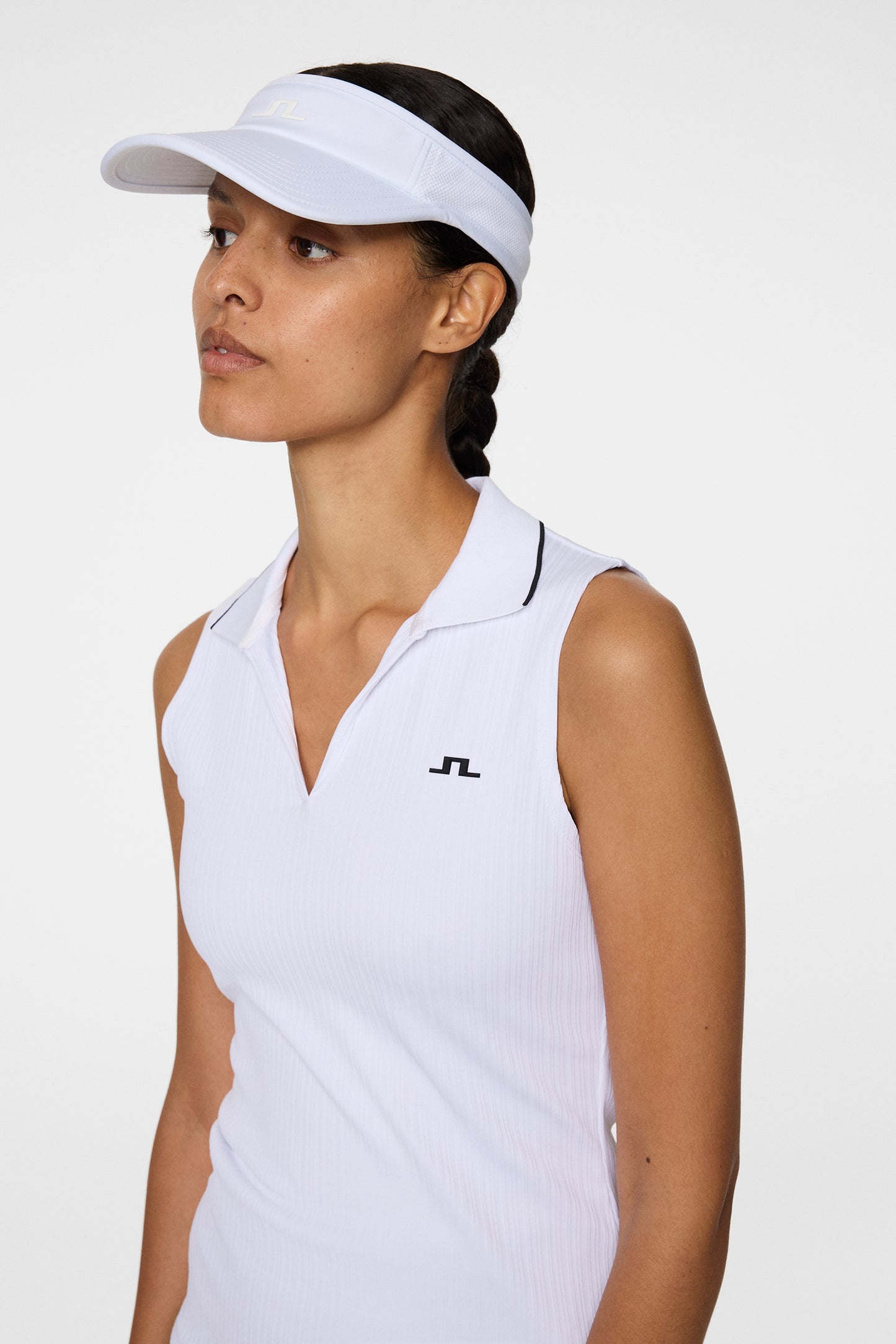 Delilah Sleeveless Top in White by J.Lindeberg
