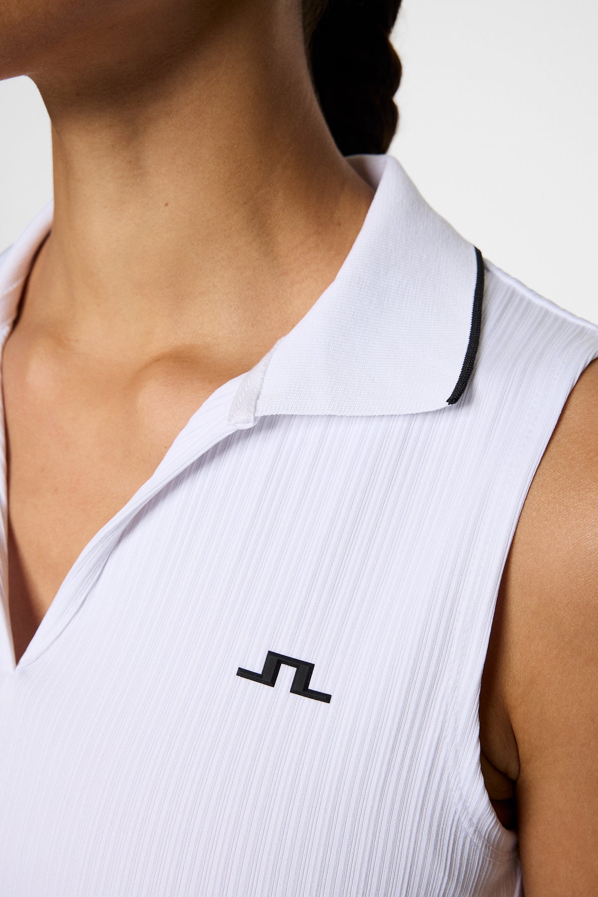 Delilah Sleeveless Top in White by J.Lindeberg