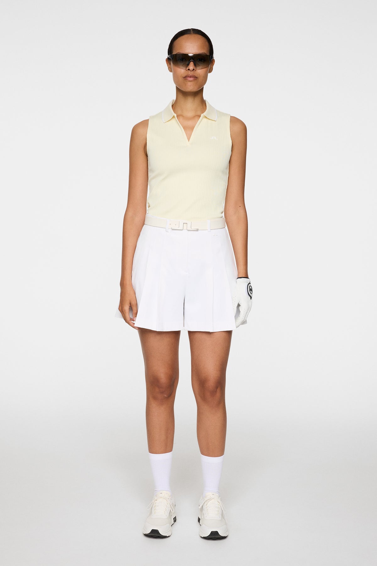 Delilah Sleeveless Top in Lemon Icing by J.Lindeberg