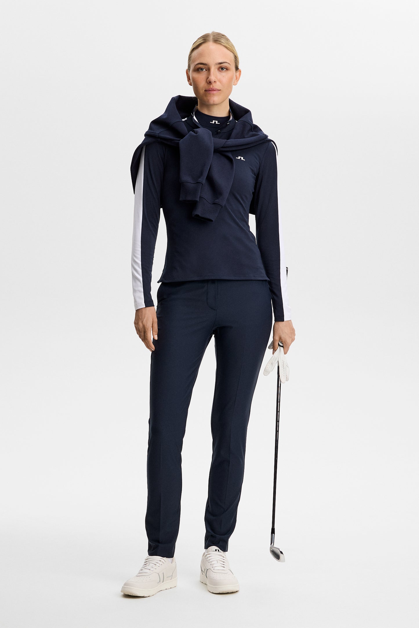 Hertta Long Sleeve Polo in JL Navy by J.Lindeberg