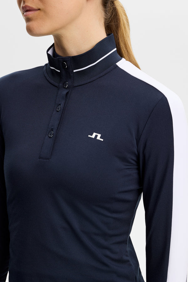Hertta Long Sleeve Polo / JL Navy