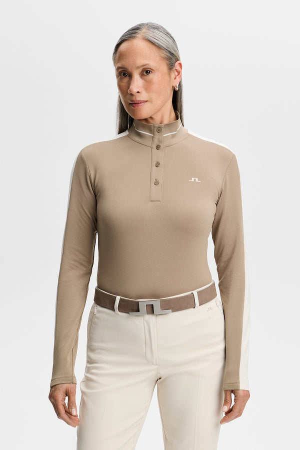 Hertta Long Sleeve Polo / Brindle