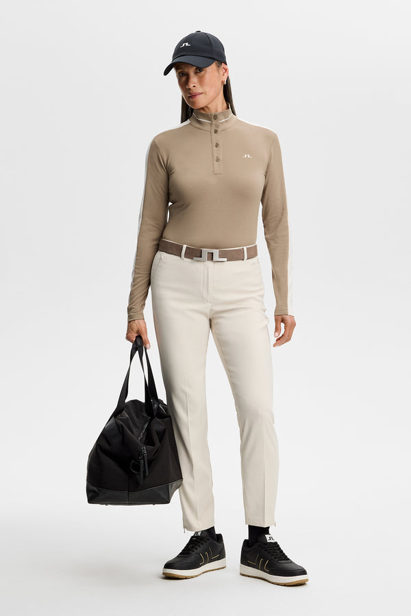 Hertta Long Sleeve Polo / Brindle