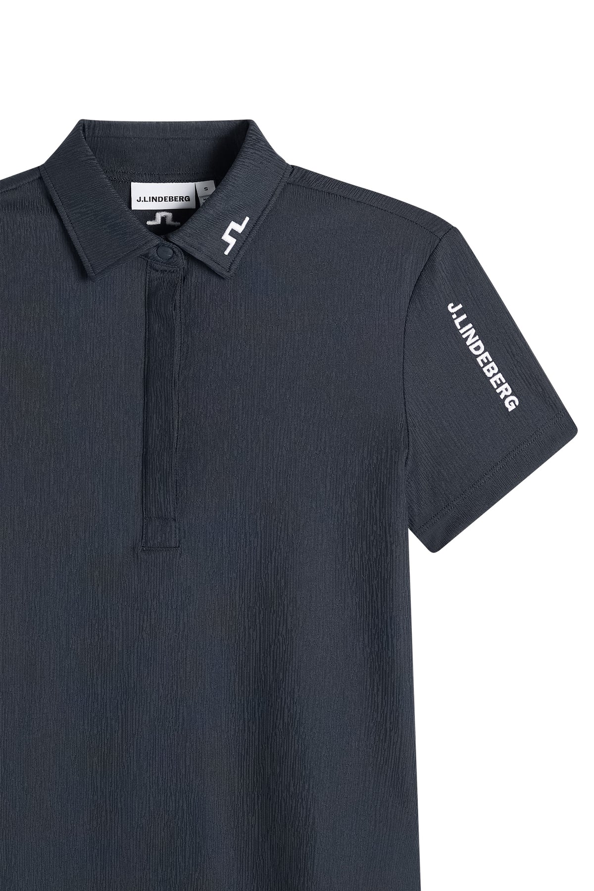 Tour Tech Textured Polo in JL Navy by J.Lindeberg