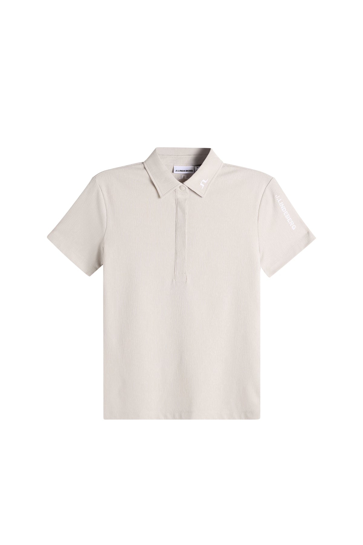Tour Tech Textured Polo in Moonbeam by J.Lindeberg