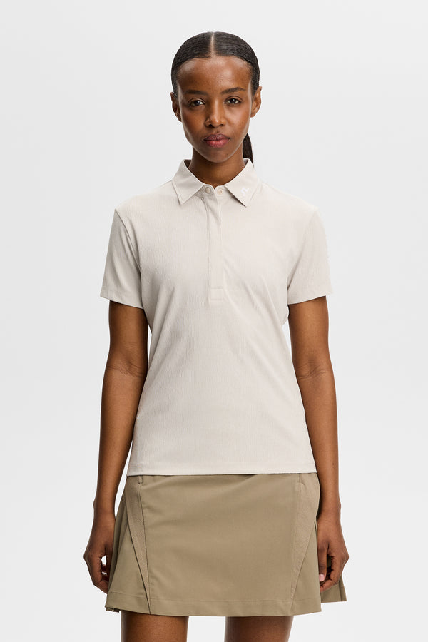 Tour Tech Textured Polo / Moonbeam