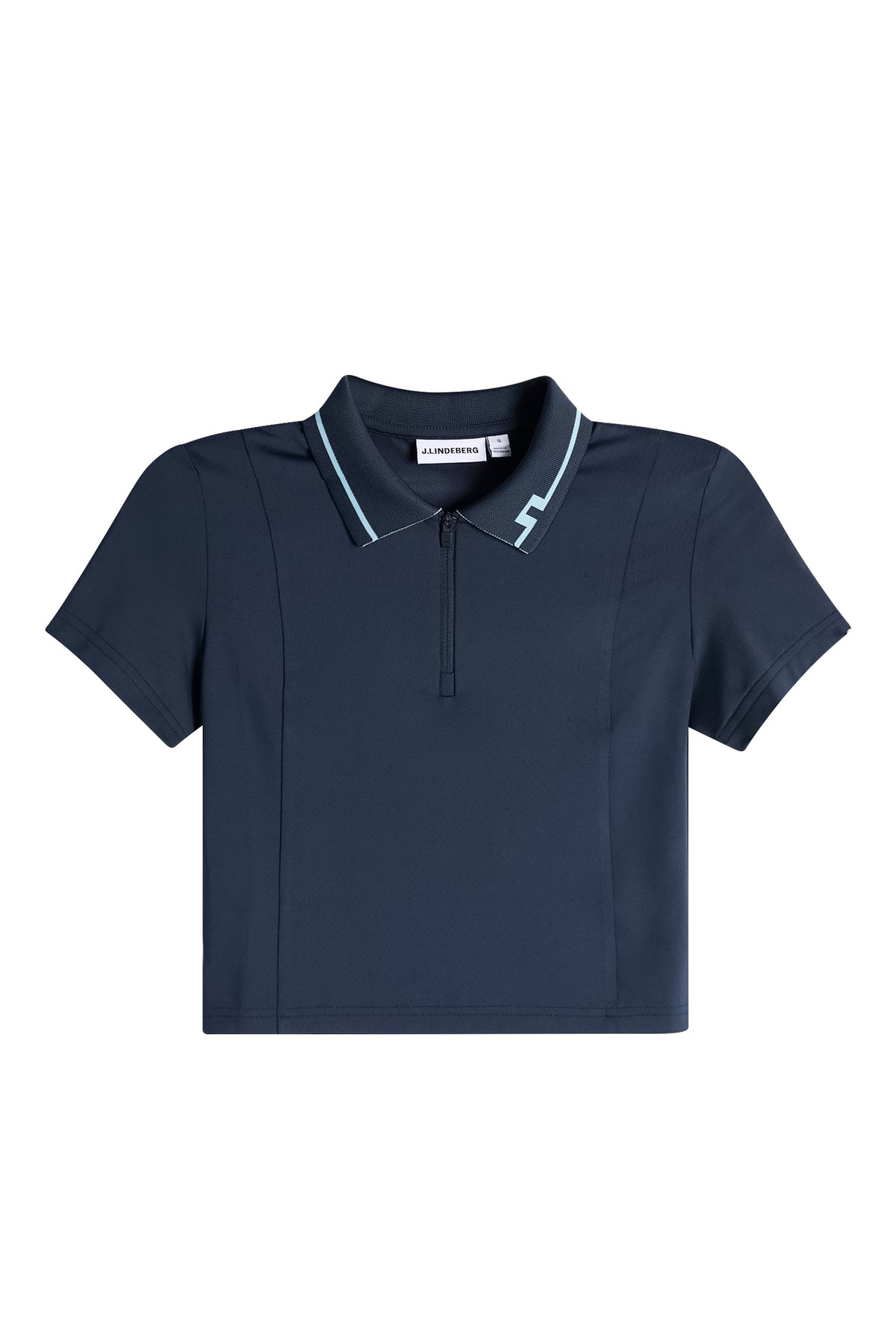 Naomi Cropped Polo in JL Navy by J.Lindeberg