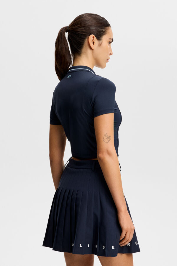 Naomi Cropped Polo / JL Navy
