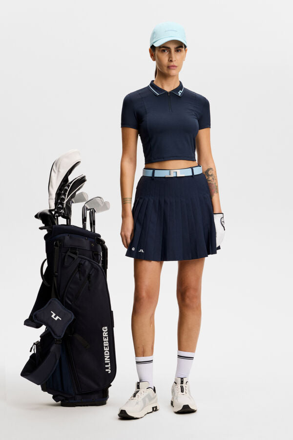Naomi Cropped Polo / JL Navy