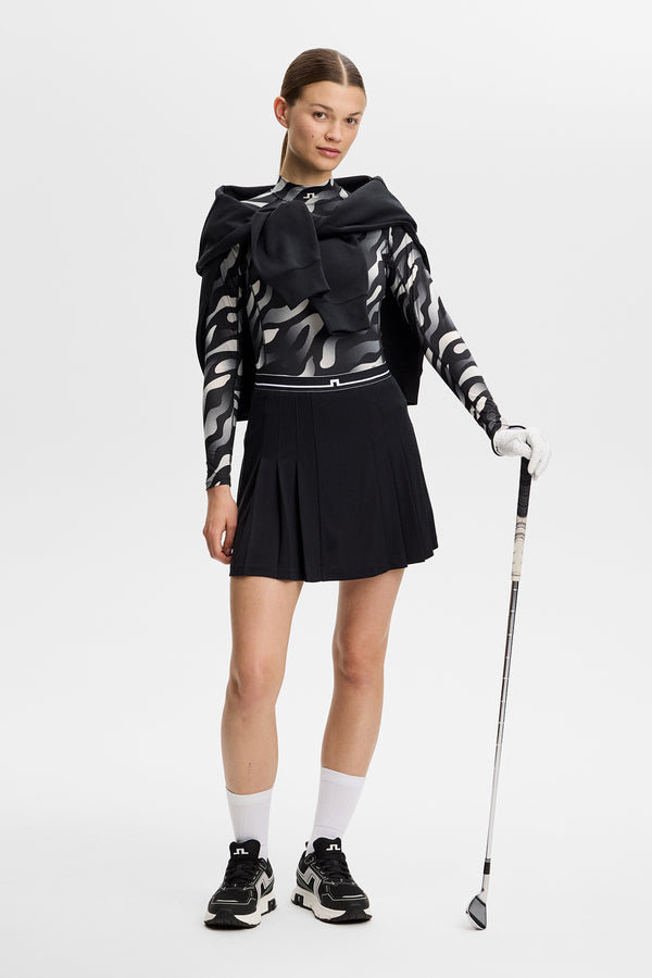Ella Print Compression Top / Bunker Fade Black Moonbeam M