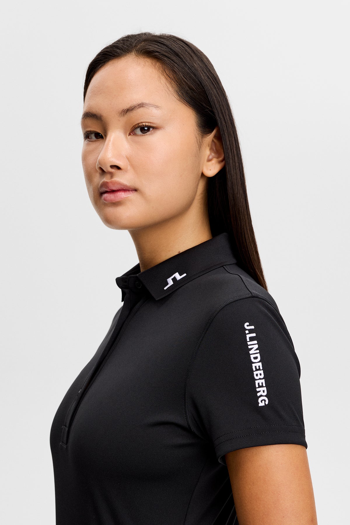 Tour Tech Polo in Black by J.Lindeberg
