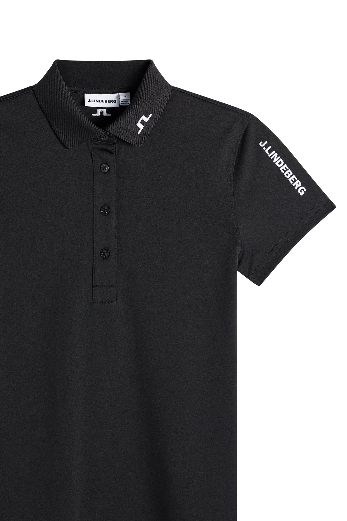 Tour Tech Polo in Black by J.Lindeberg