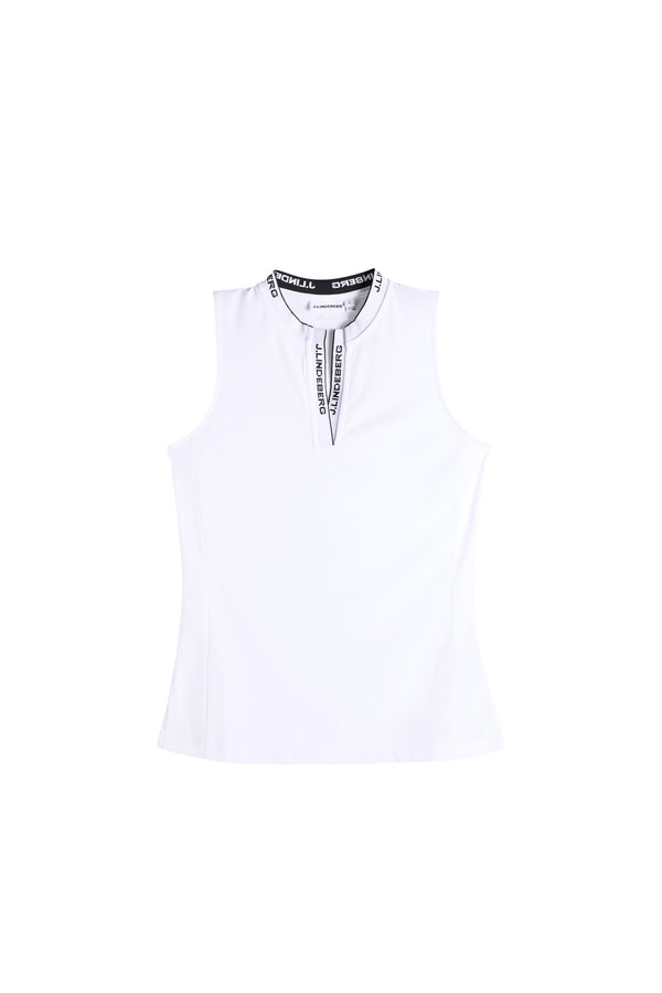 Leya Sleeveless Top / White