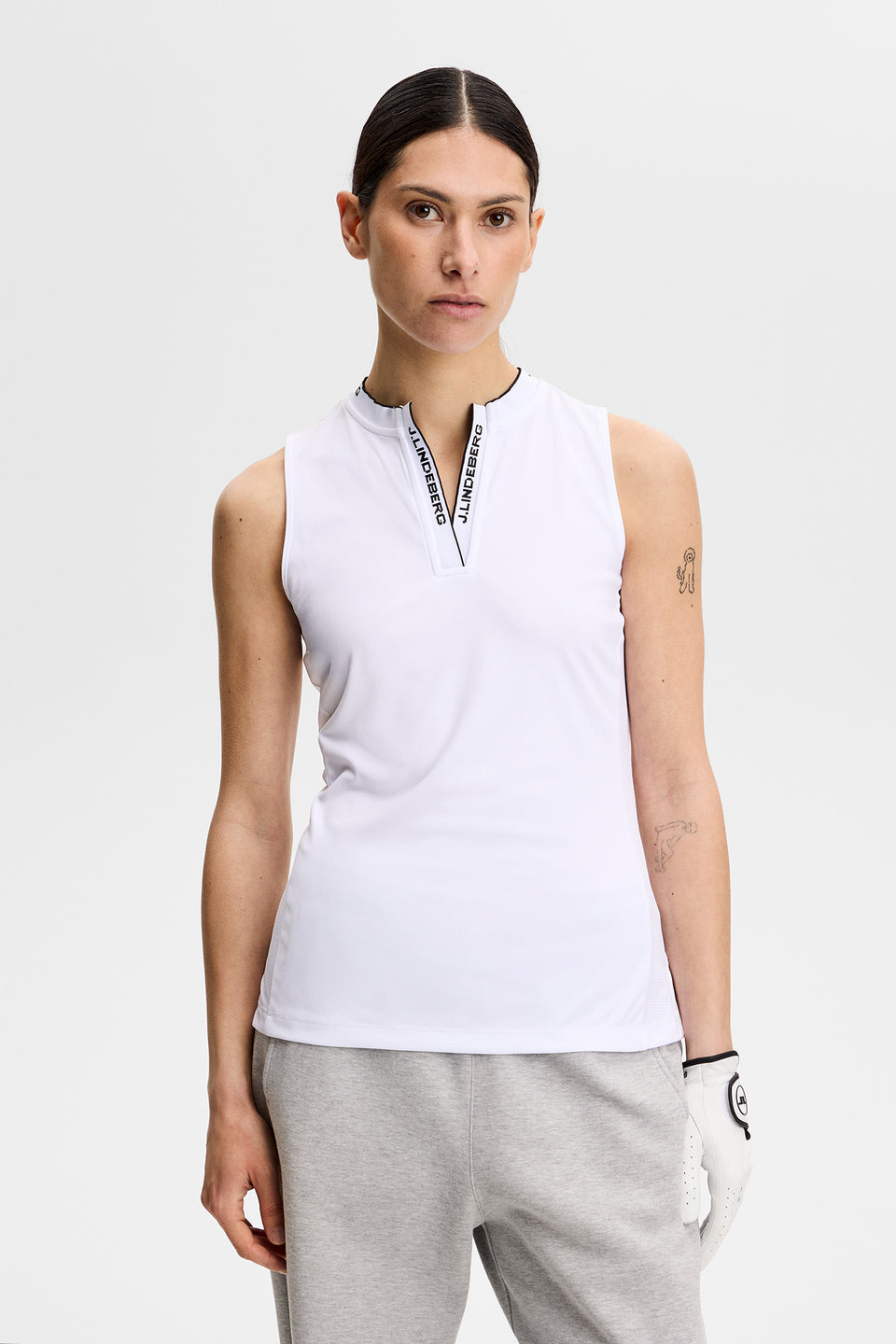 Leya Sleeveless Top / White