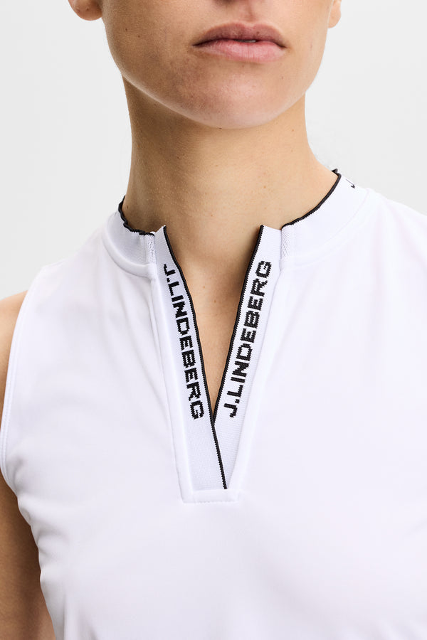 Leya Sleeveless Top / White