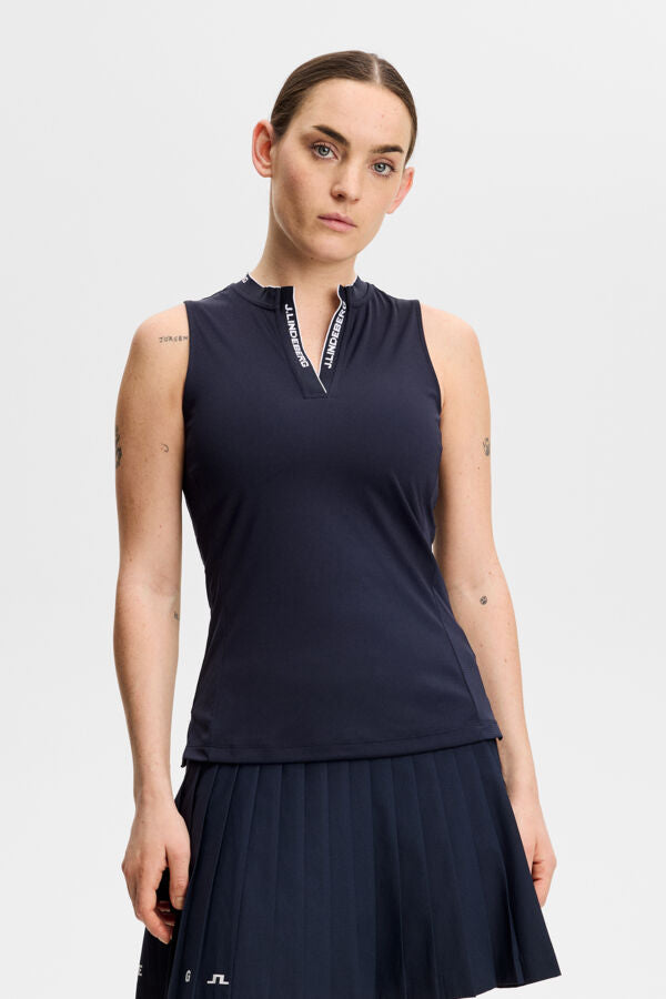 Leya Sleeveless Top / JL Navy