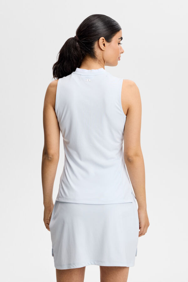 Leya Sleeveless Top / Skywriting