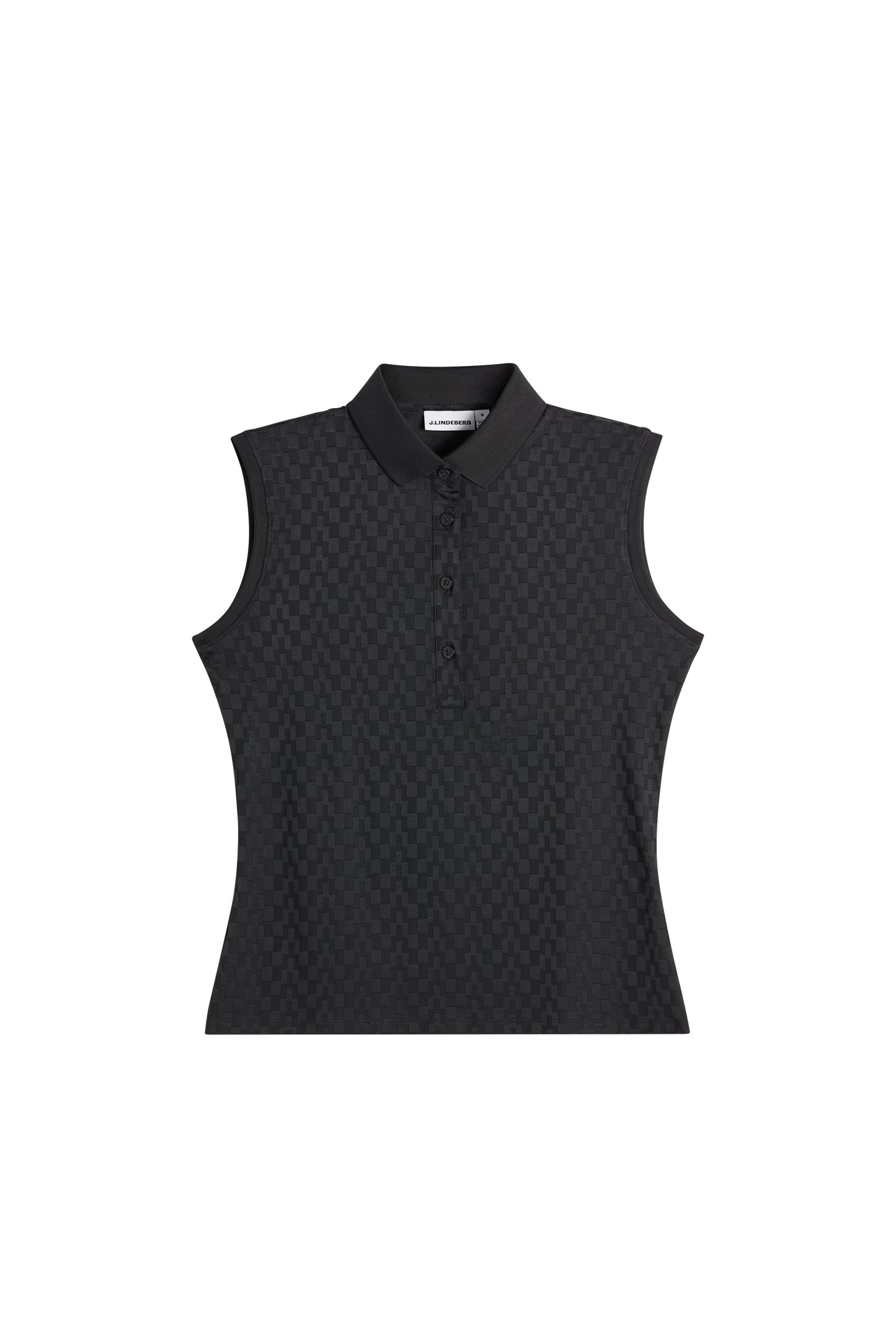Dani sleeveless Polo in Black by J.Lindeberg