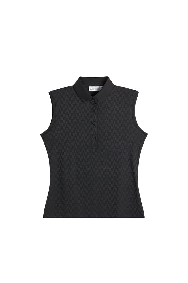 Dani sleeveless Polo / Black