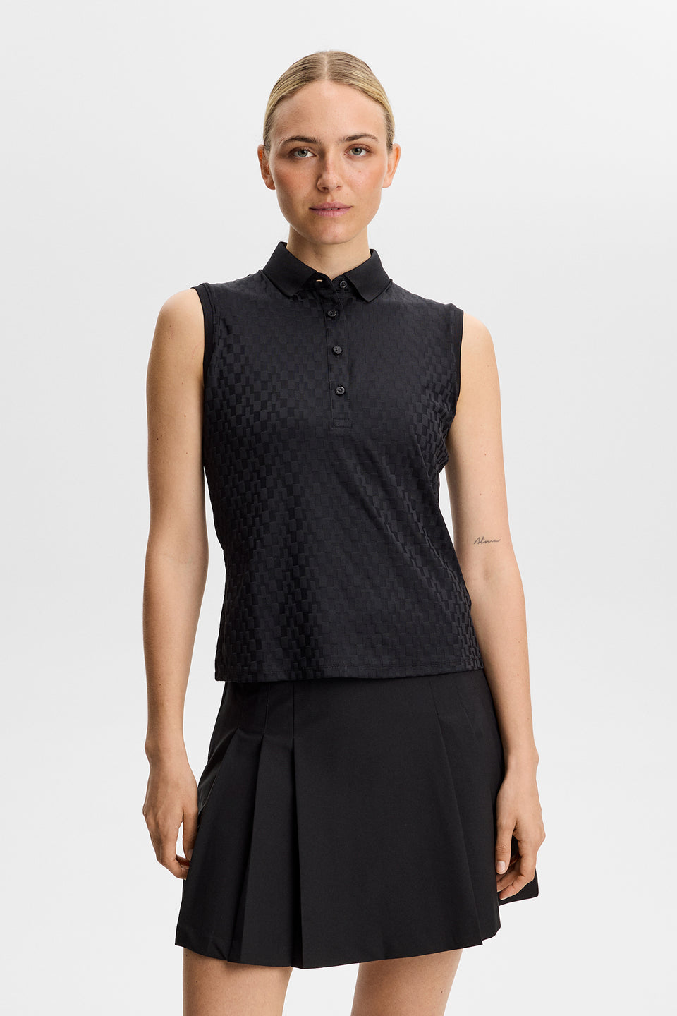 Dani sleeveless Polo / Black