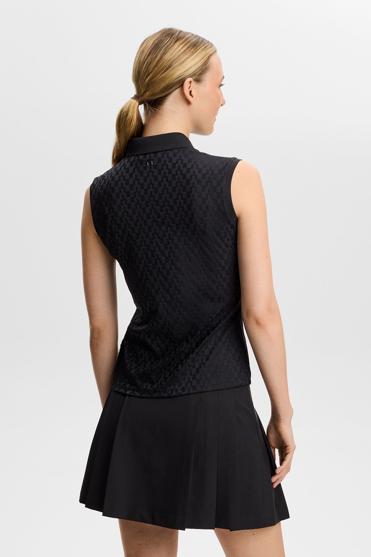 Dani sleeveless Polo in Black by J.Lindeberg