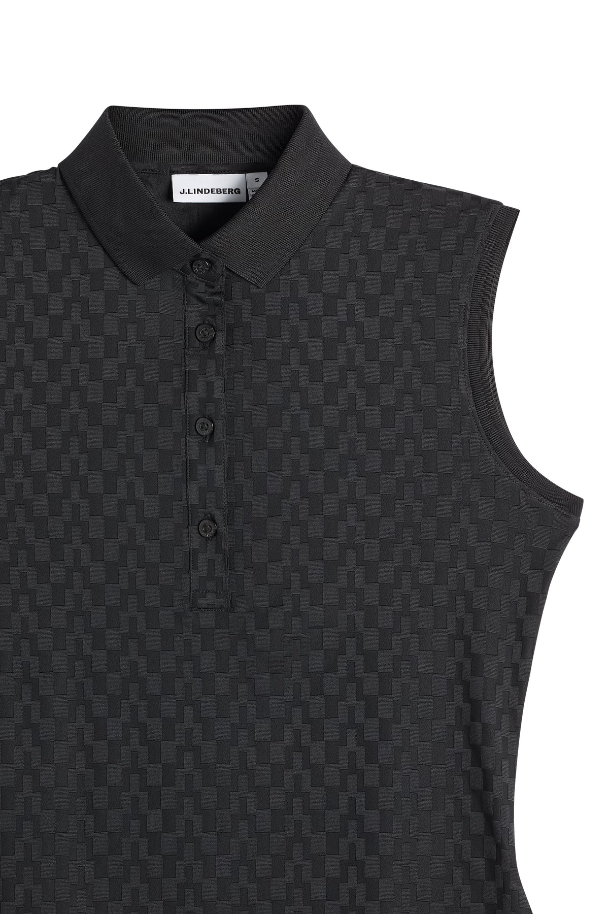 Dani sleeveless Polo in Black by J.Lindeberg
