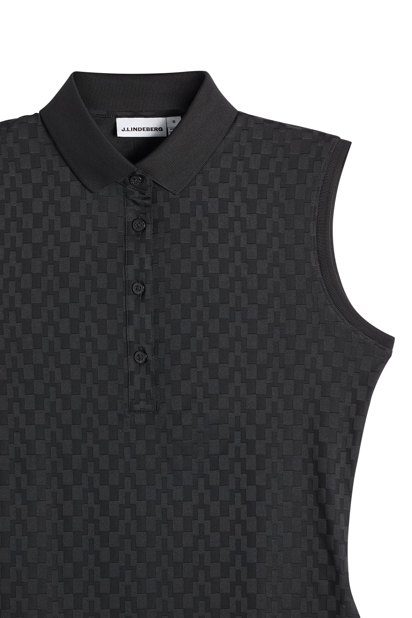 Dani sleeveless Polo in Black by J.Lindeberg