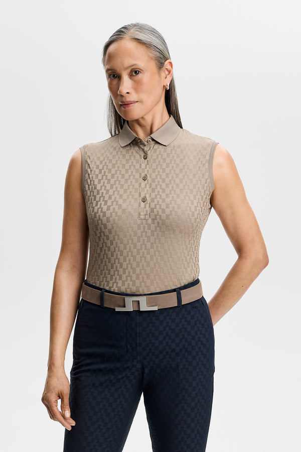 Dani sleeveless Polo / Brindle