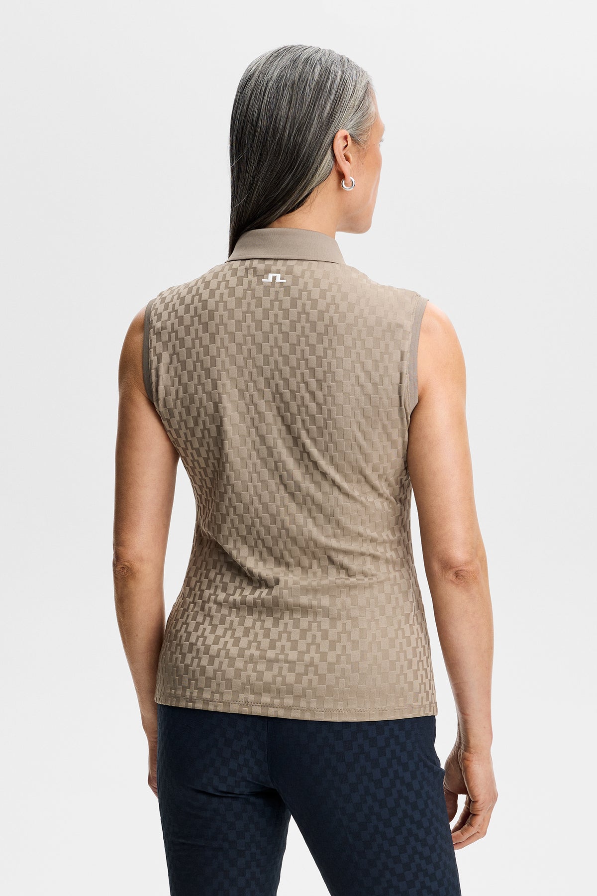 Dani sleeveless Polo in Brindle by J.Lindeberg