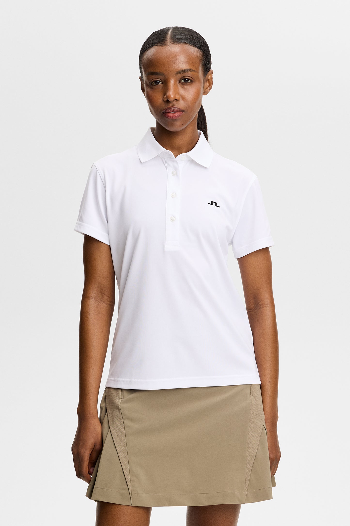 Bridge Polo in White by J.Lindeberg