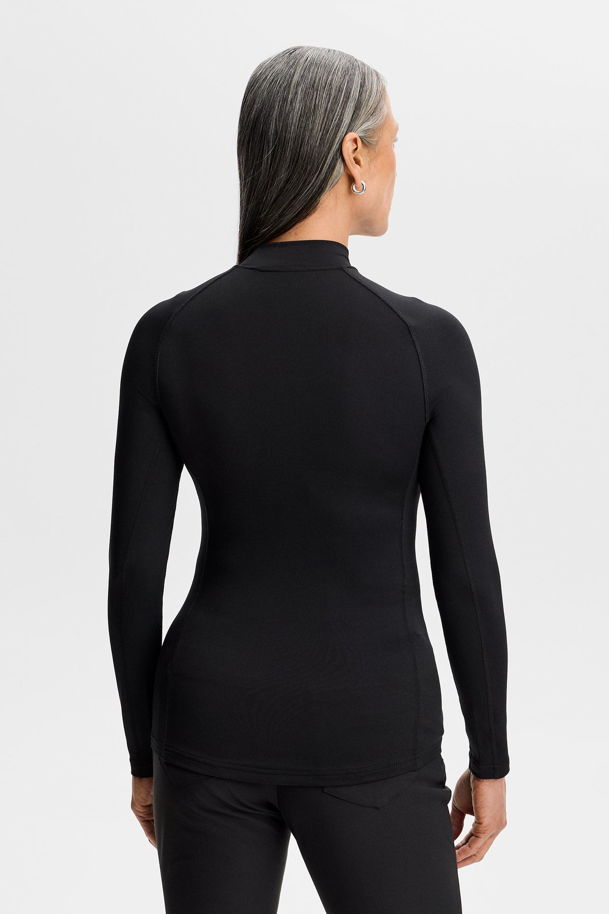 Ella Brushed Top in Black by J.Lindeberg