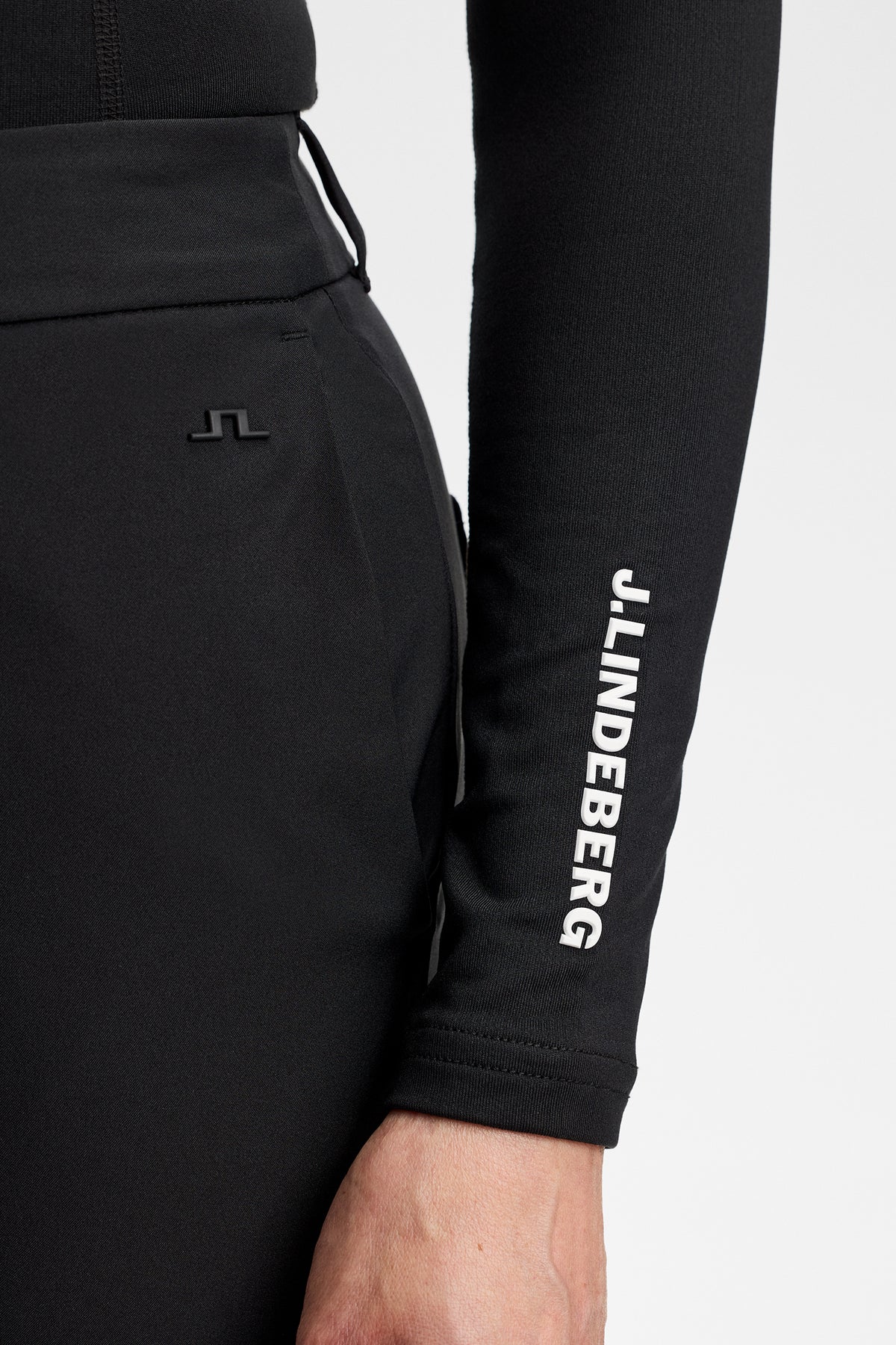 Ella Brushed Top in Black by J.Lindeberg