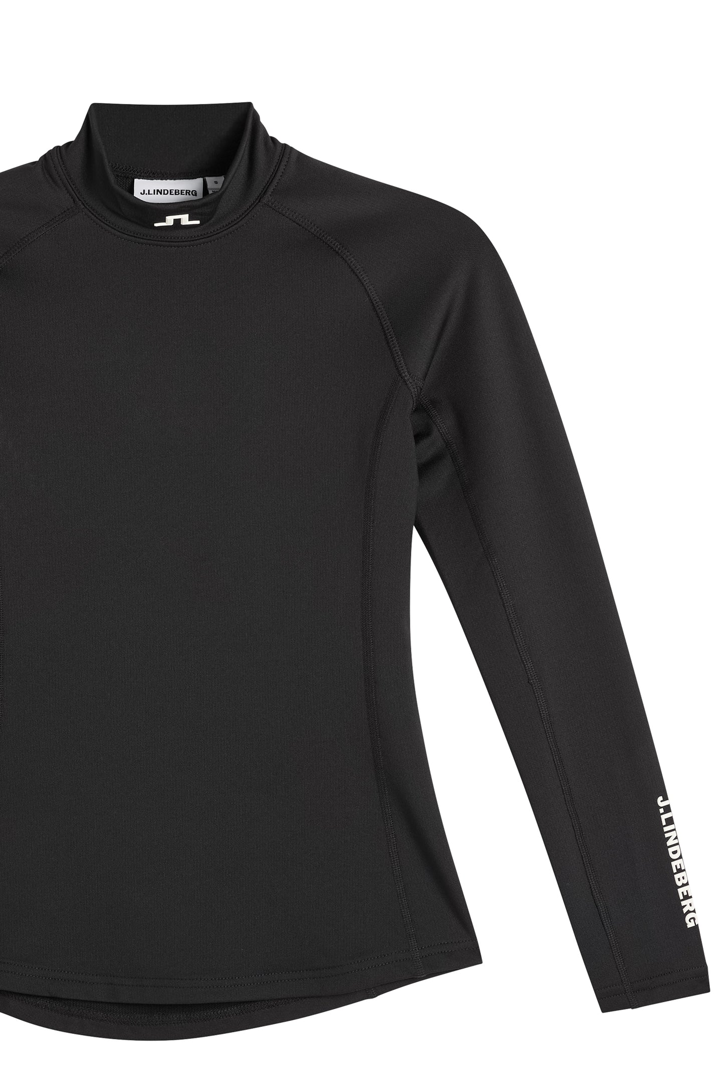 Ella Brushed Top in Black by J.Lindeberg