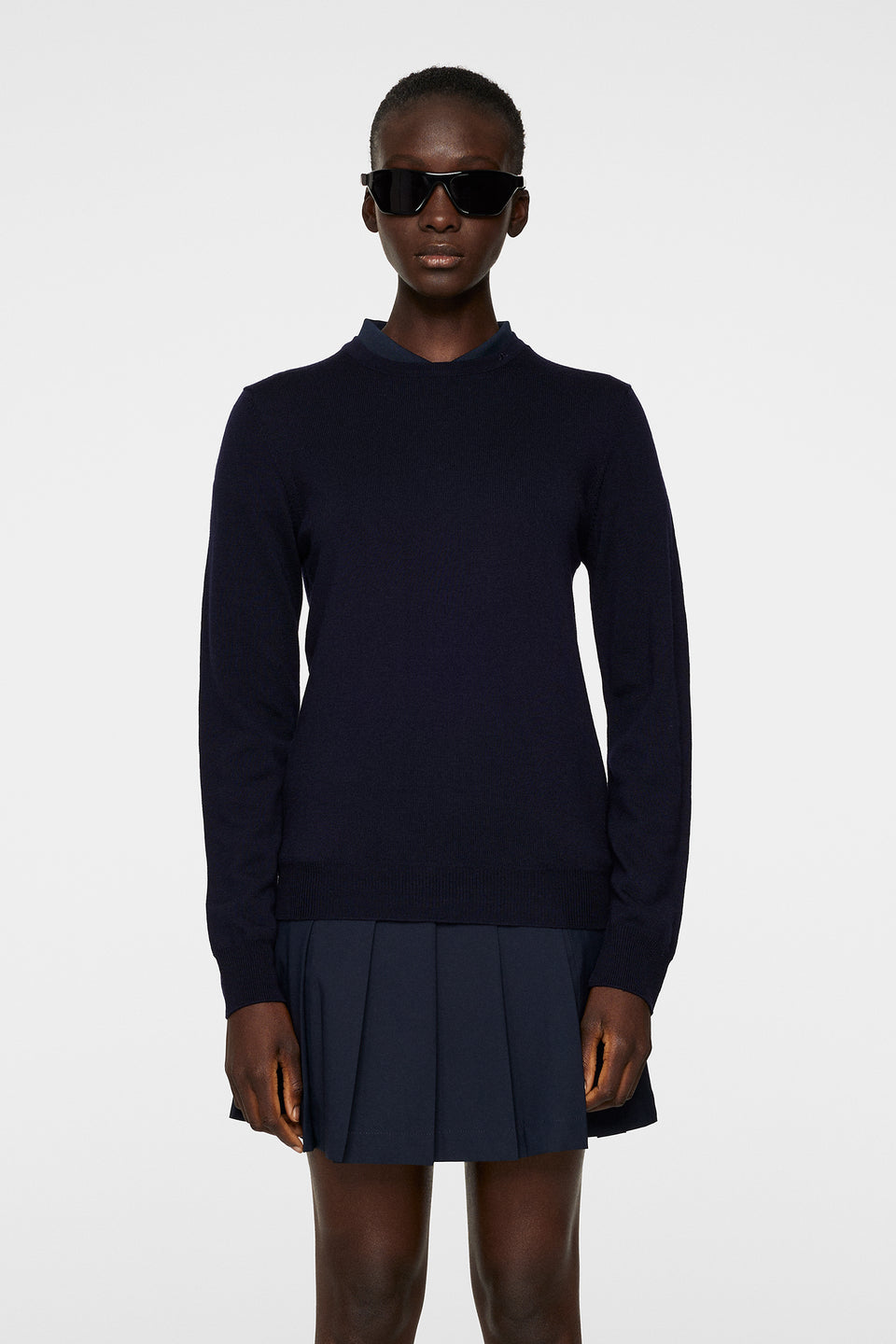 Aria Knitted Sweater / JL Navy