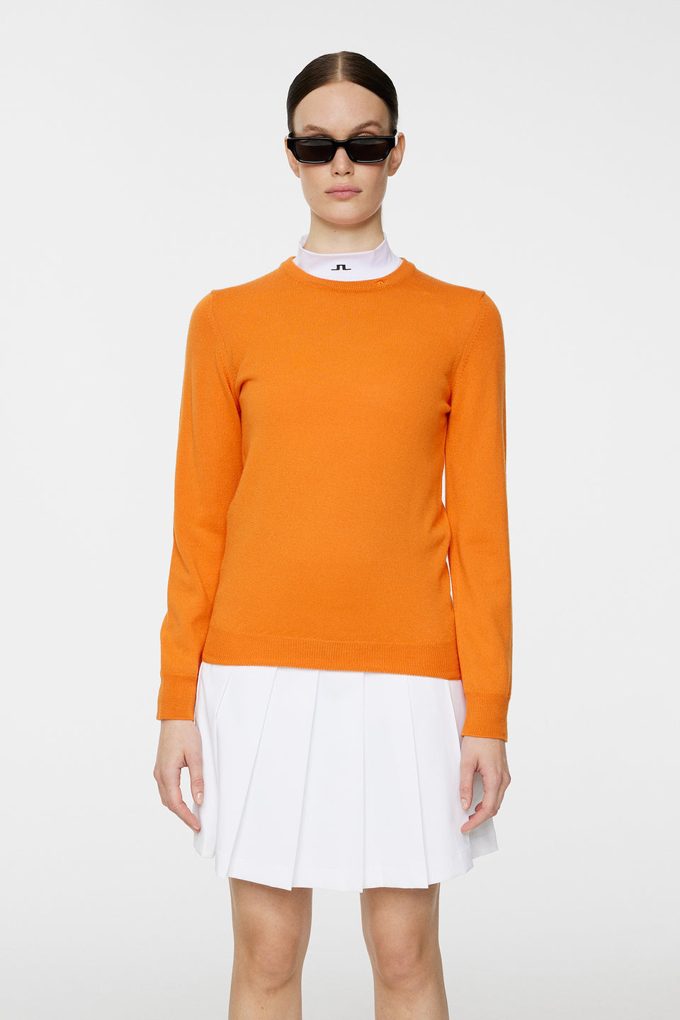 Aria Knitted Sweater / Persimmon Orange