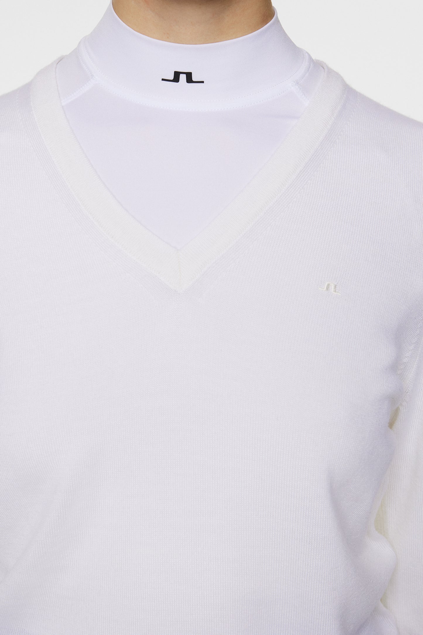 Amaya Knitted Sweater in White by J.Lindeberg