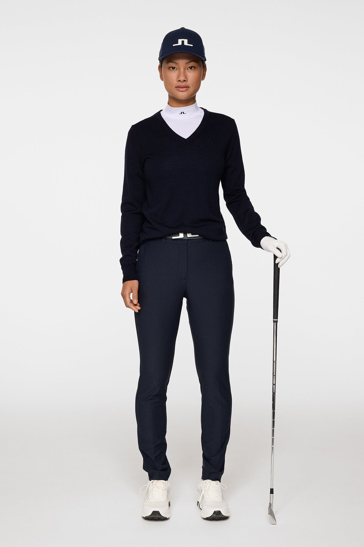 Amaya Knitted Sweater in JL Navy by J.Lindeberg