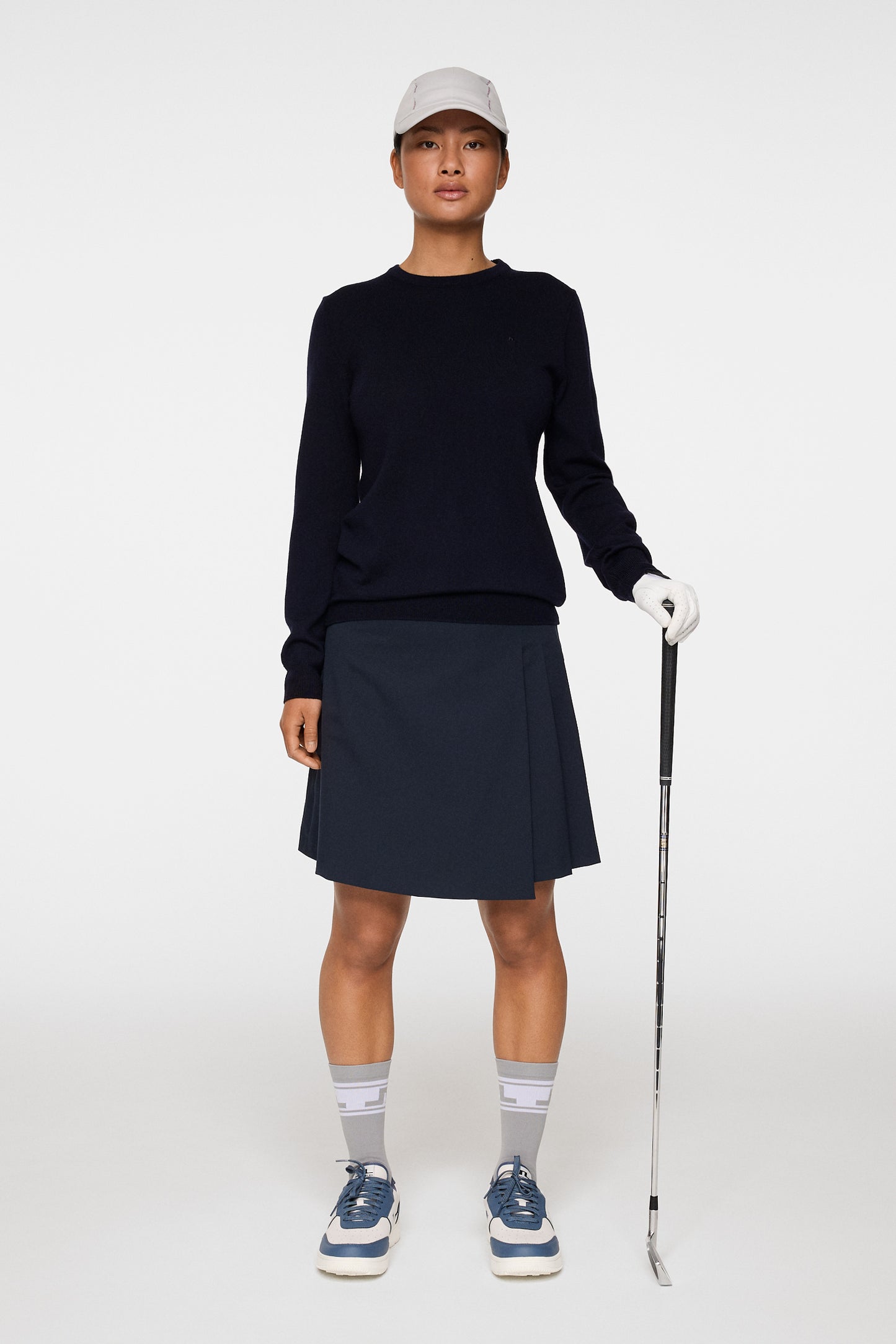 Aria Knitted Sweater in JL Navy by J.Lindeberg