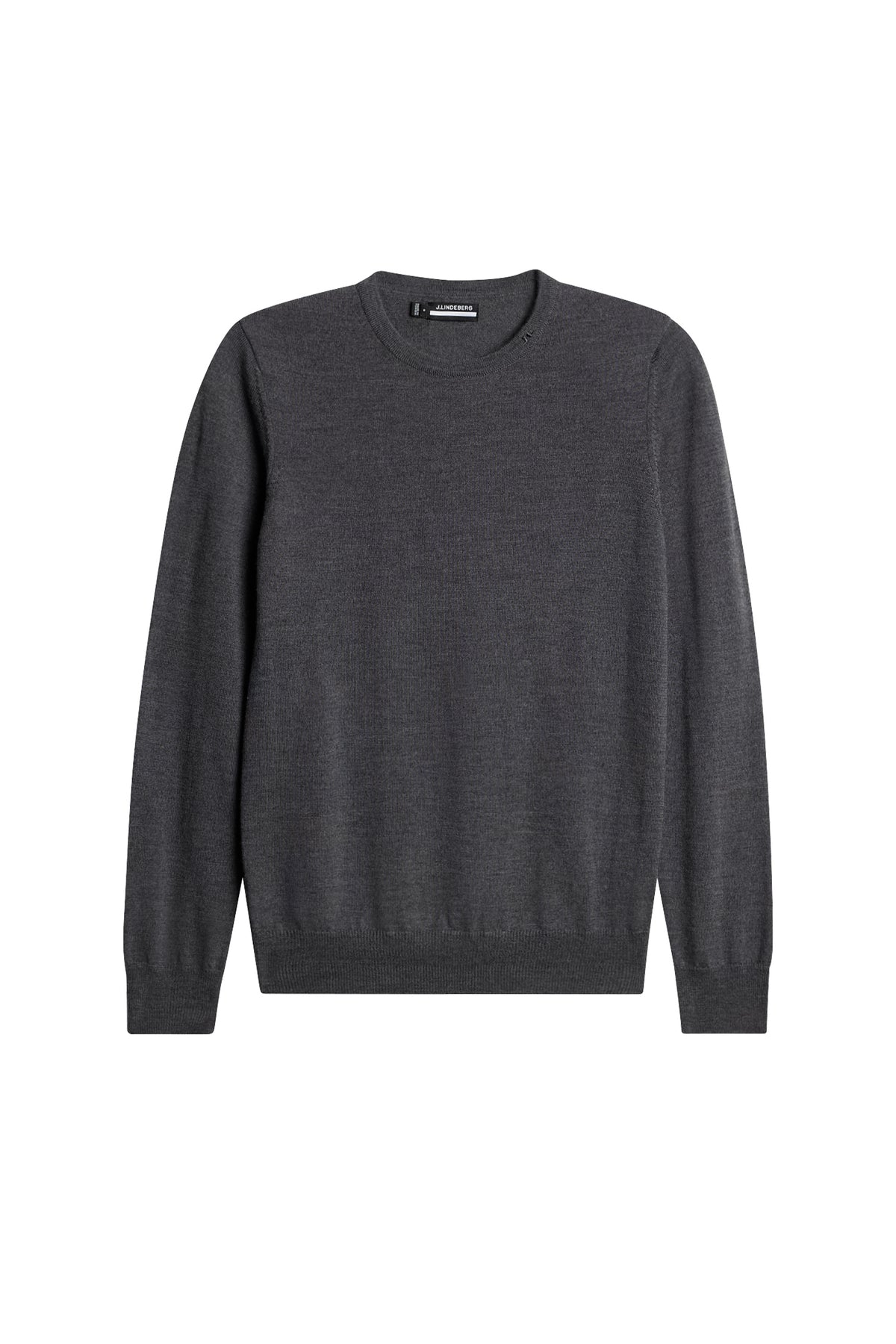 Aria Knitted Sweater in Dark Grey Melange by J.Lindeberg